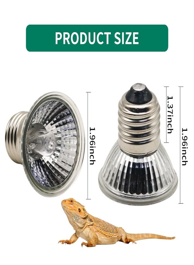MODUODUO UVA UVB Bulbs 4pcs 50W Reptile Basking Light for Turtle Amphibian Tanks, Aquatic Terrariums and Cages - Image 4